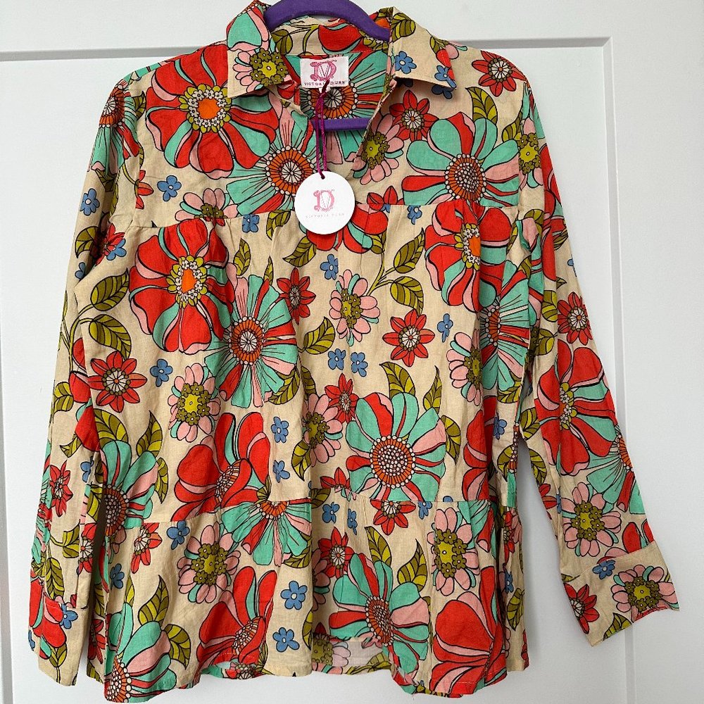 Victoria Dunn Trillium Top in Mellow